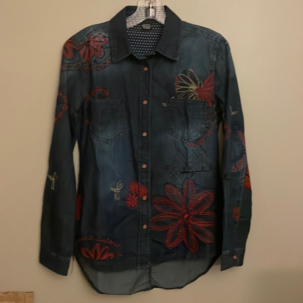 Desigual Denim Button Shirt